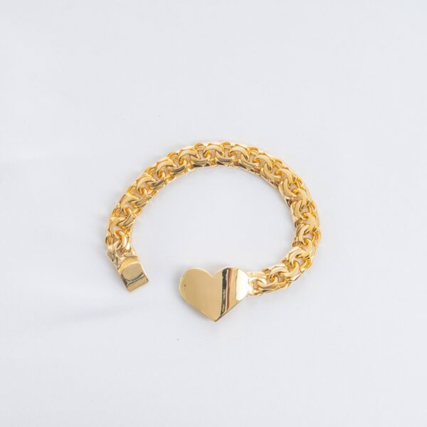 1. Chino Link Heart Bracelet 11mm scaled_joyeriadaisy