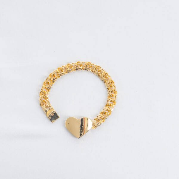 1. Chino Link Heart Bracelet 9mm 1 scaled_joyeriadaisy