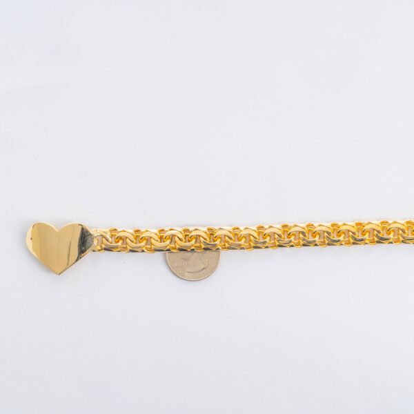 3. Chino Link Heart Bracelet 11mm scaled_joyeriadaisy