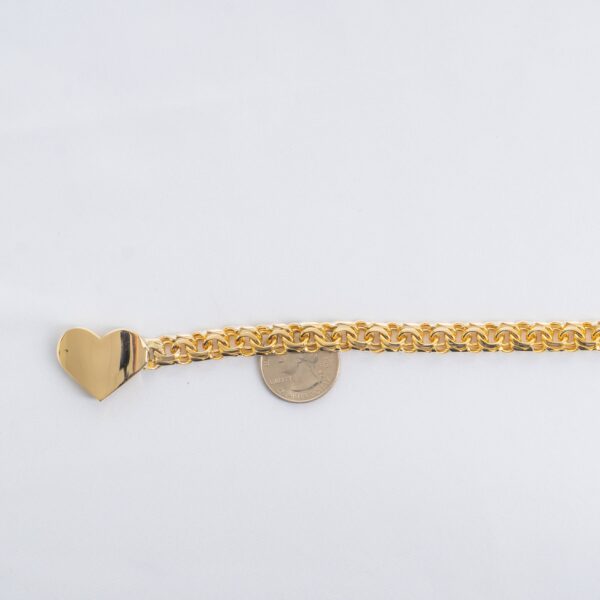 3. Chino Link Heart Bracelet 9mm 1 scaled_joyeriadaisy
